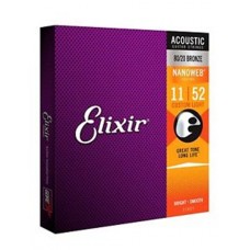 Elixir 11027 Custom Light 011-052 Nanoweb  Žice za Akustičnu gitaru